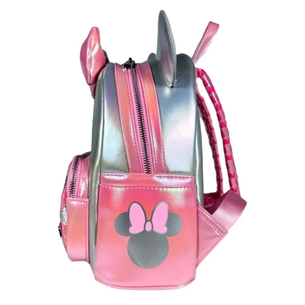 Loungefly Platinum Minnie Mouse Mini Backpack